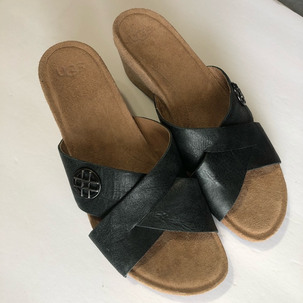 UGG Australia Lyra Women’s Black Sandals Size:8 - Picture 8 of 13
